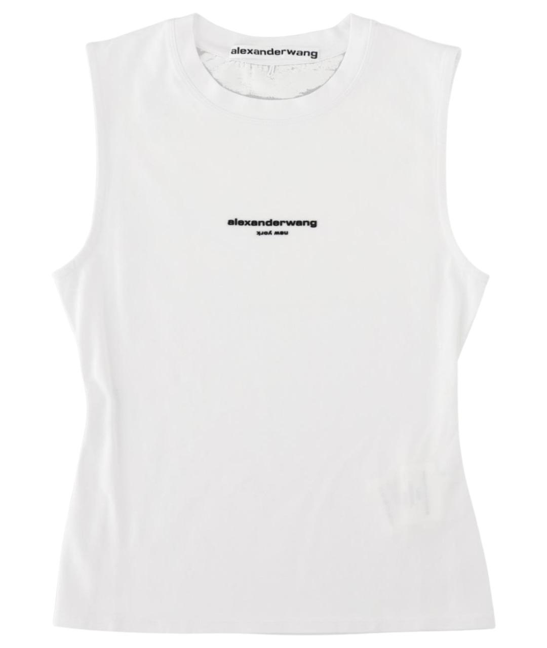 ALEXANDER WANG Белая хлопковая майка, фото 1