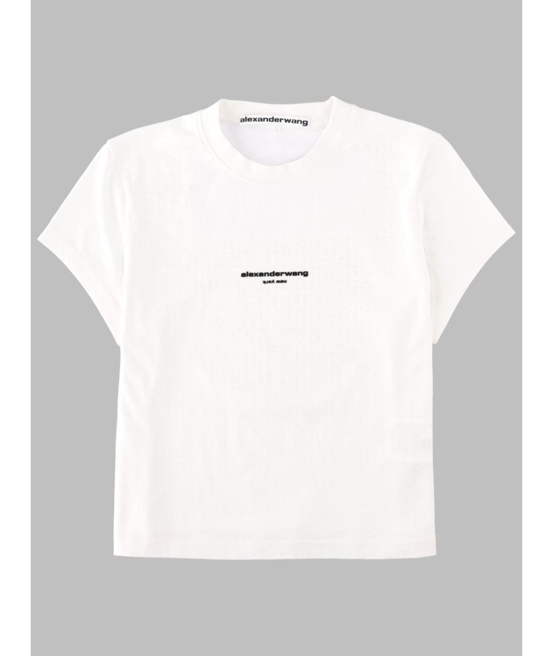 ALEXANDER WANG Белая хлопковая футболка, фото 3