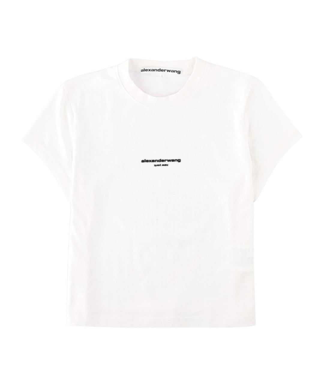 ALEXANDER WANG Белая хлопковая футболка, фото 1