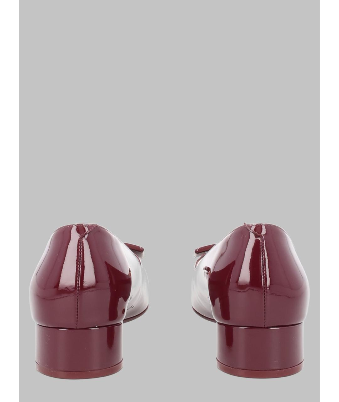 ROGER VIVIER Бордовые туфли из лакированной кожи, фото 2