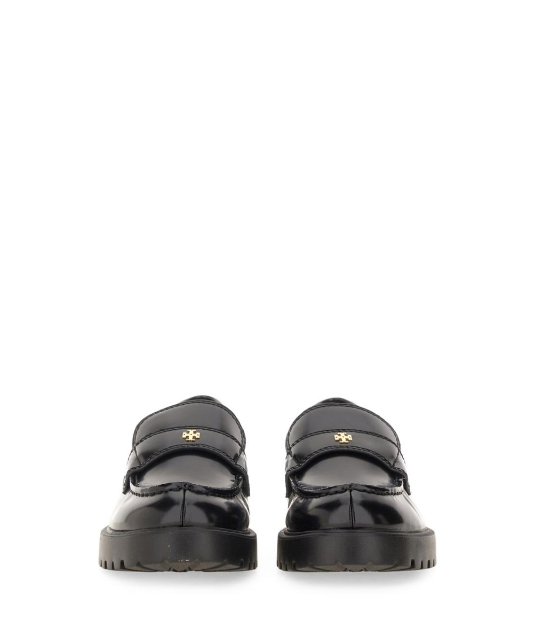 TORY BURCH Черные кожаные лоферы, фото 4