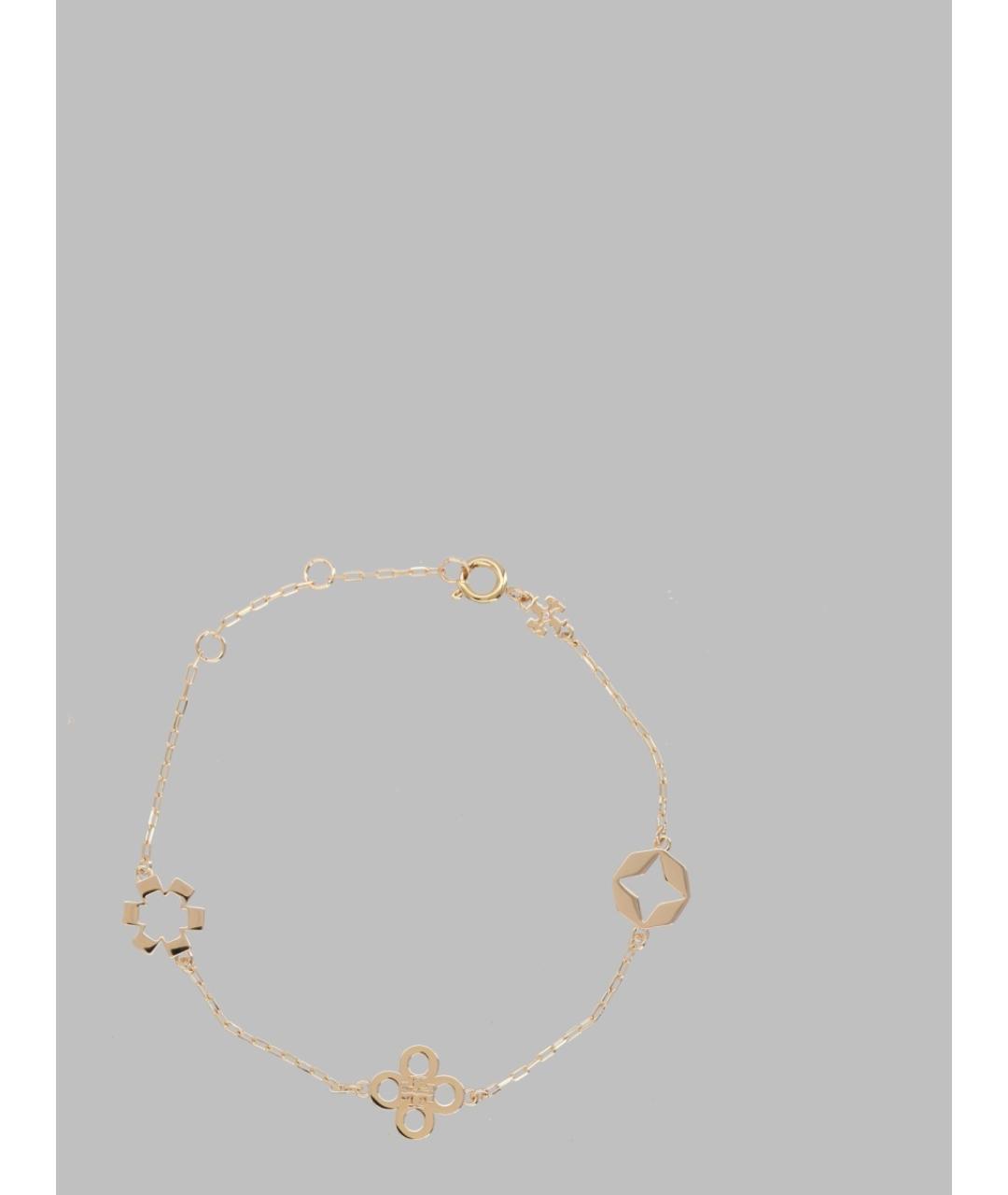 TORY BURCH Золотой латунный браслет, фото 2