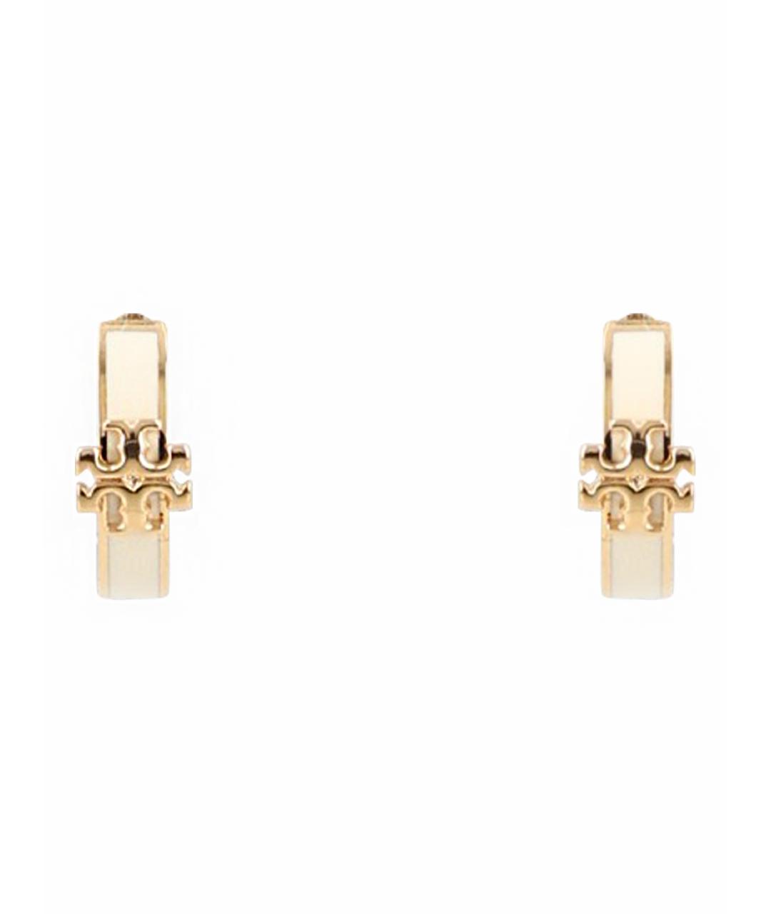 TORY BURCH Золотые металлические серьги, фото 1