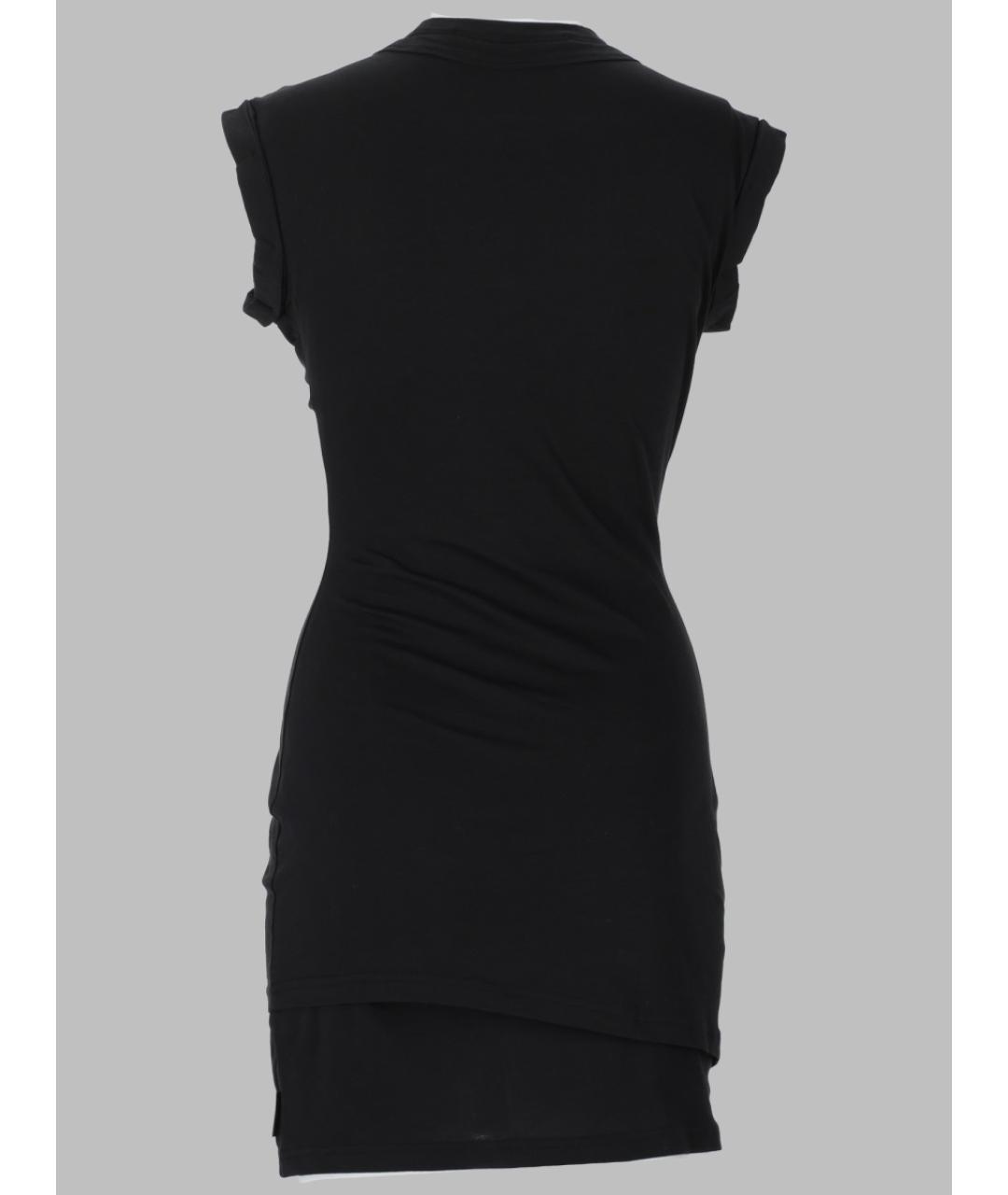 ALEXANDER WANG Черное хлопковое повседневное платье, фото 2