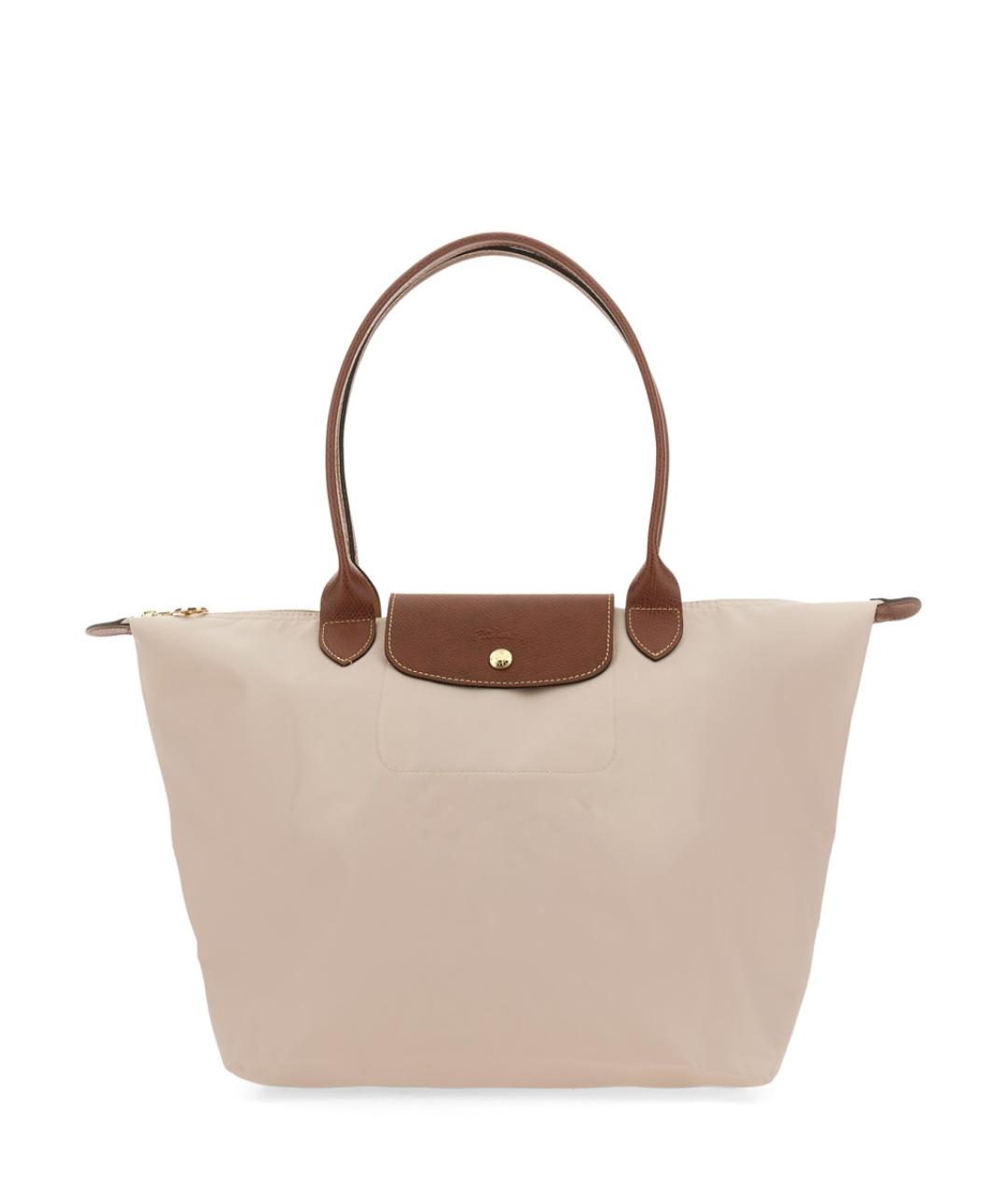 LONGCHAMP Белая синтетическая сумка тоут, фото 1