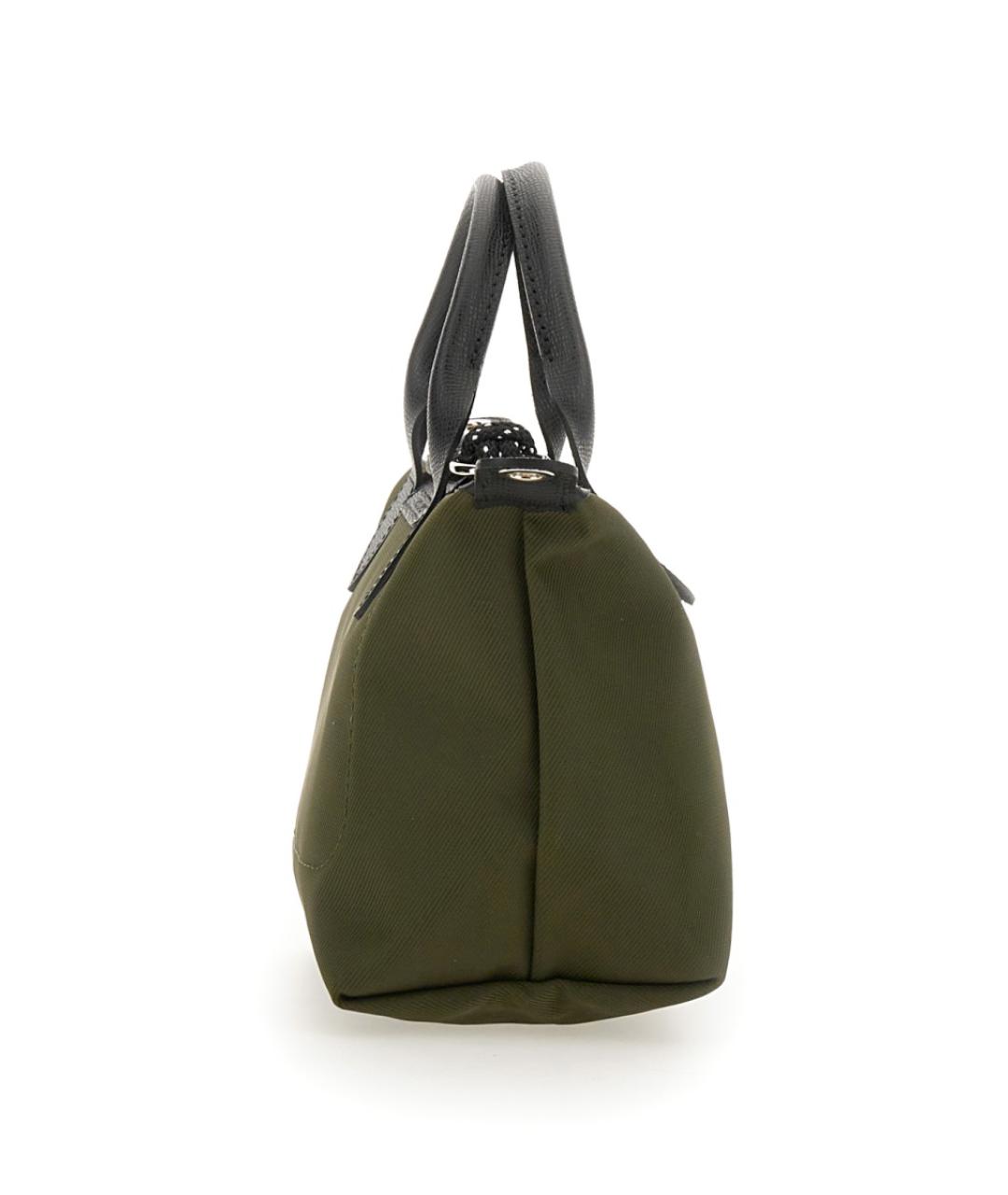 LONGCHAMP Зеленая синтетическая сумка тоут, фото 6