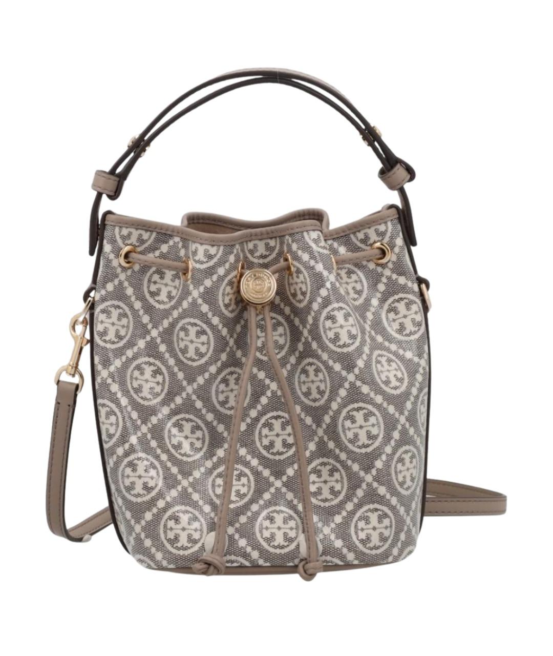 TORY BURCH Бежевая хлопковая сумка через плечо, фото 1
