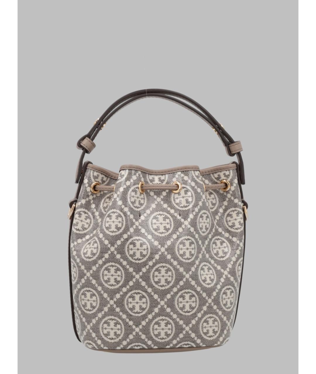 TORY BURCH Бежевая хлопковая сумка через плечо, фото 2