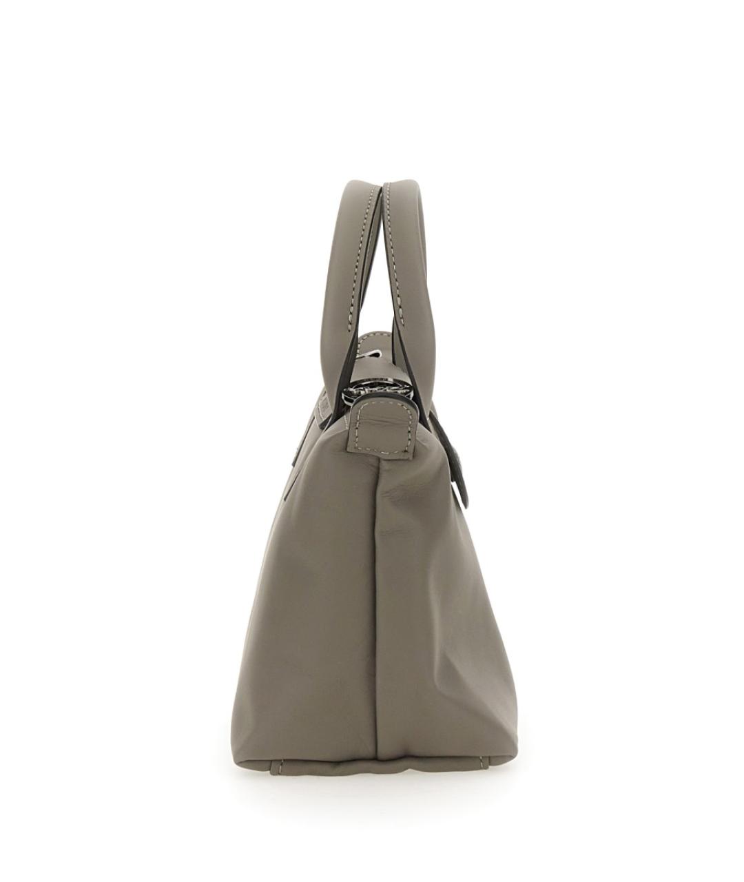 LONGCHAMP Бежевая кожаная сумка тоут, фото 6