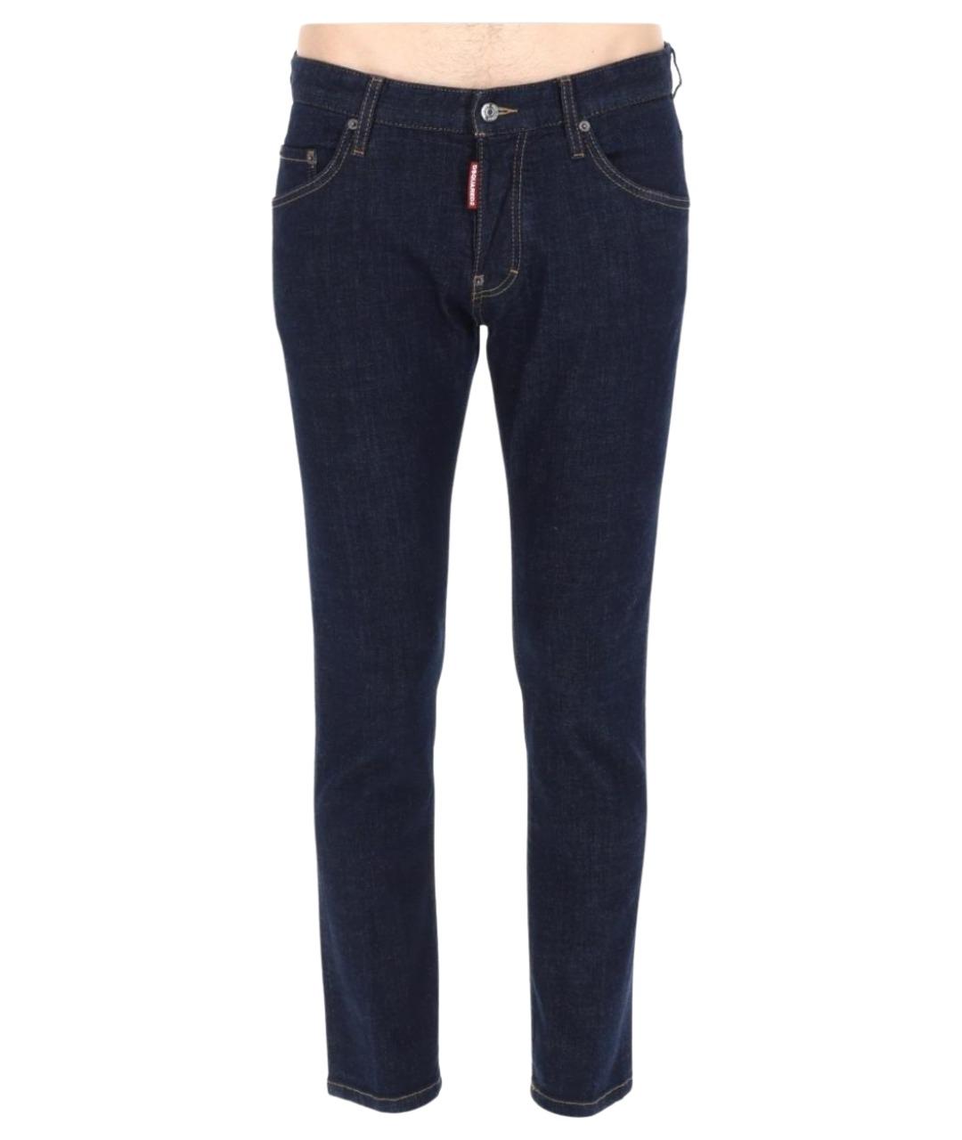DSQUARED2 Черные хлопковые прямые джинсы, фото 1