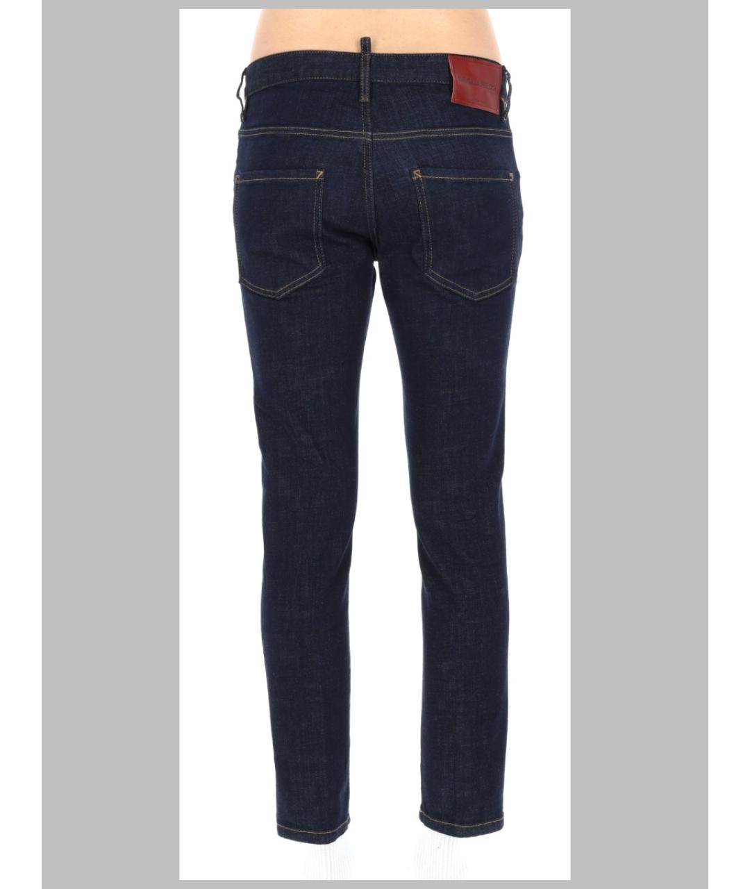 DSQUARED2 Черные хлопковые прямые джинсы, фото 2