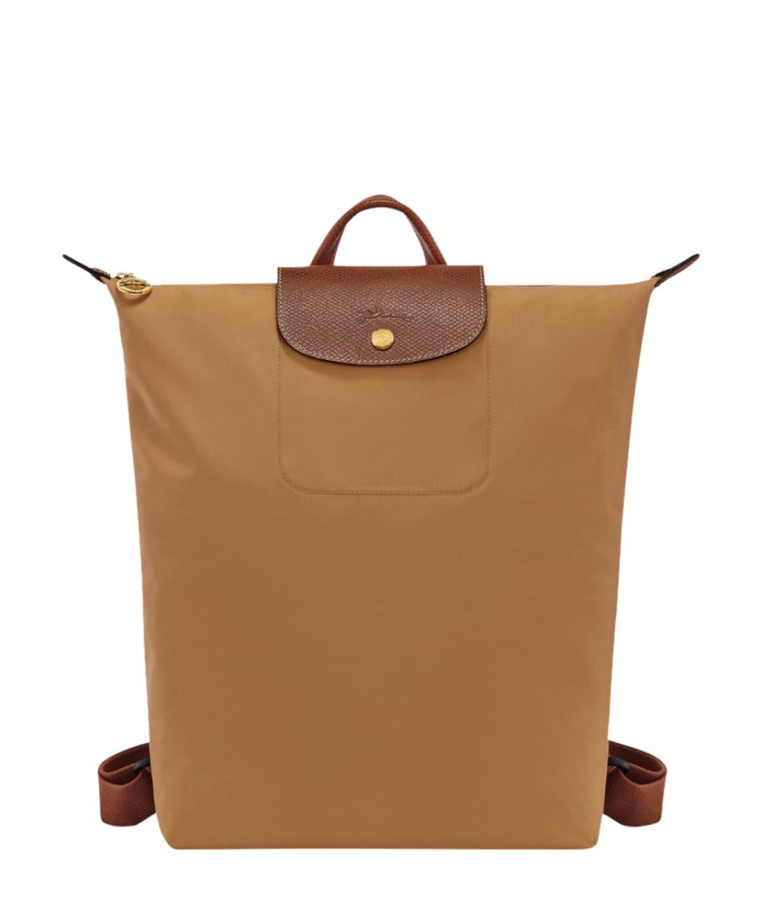 LONGCHAMP Коричневый синтетический рюкзак, фото 1
