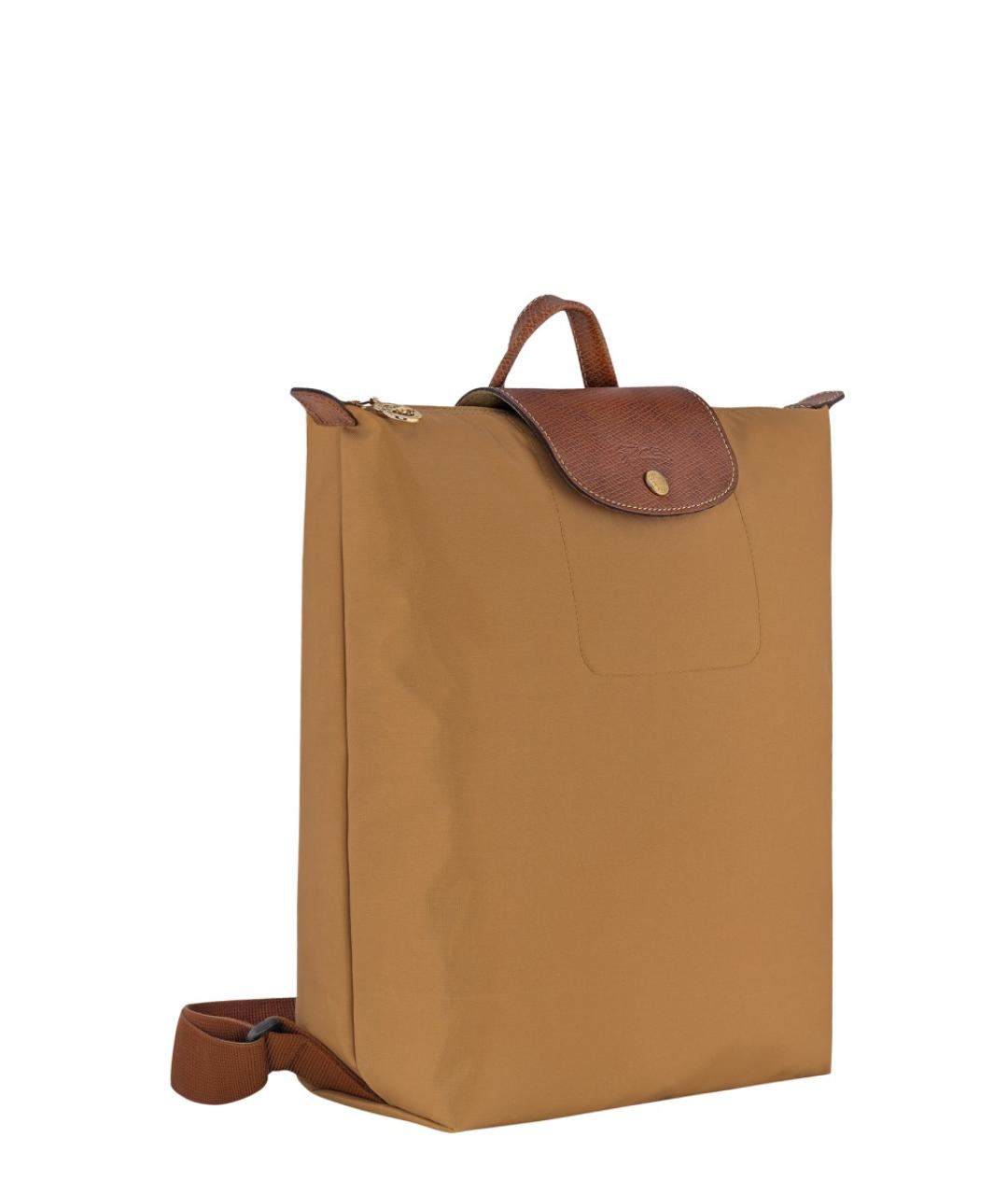 LONGCHAMP Коричневый синтетический рюкзак, фото 7