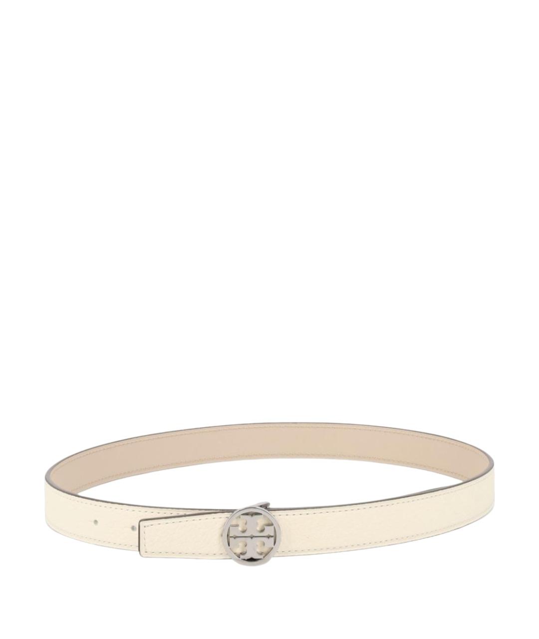 TORY BURCH Белый кожаный ремень, фото 3