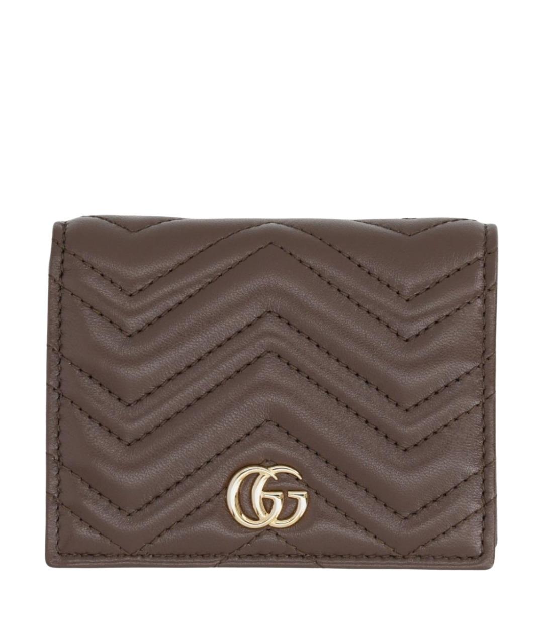 GUCCI Коричневый кожаный кошелек, фото 1