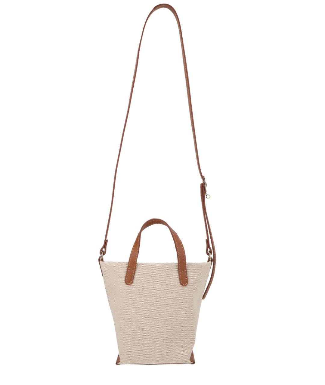 LONGCHAMP Коричневая тканевая сумка через плечо, фото 2