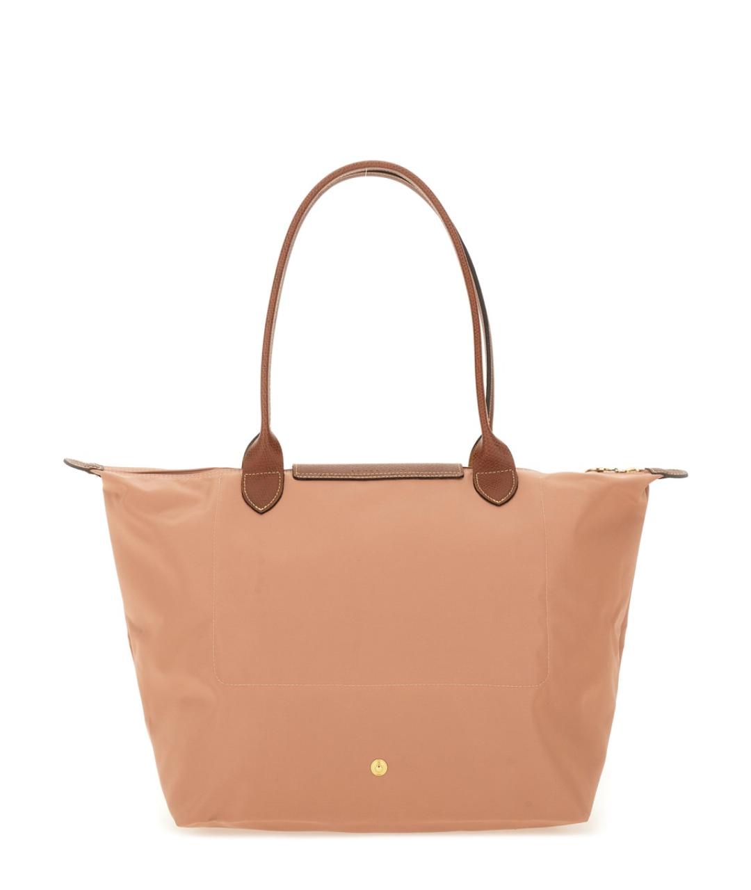 LONGCHAMP Розовая синтетическая сумка тоут, фото 2