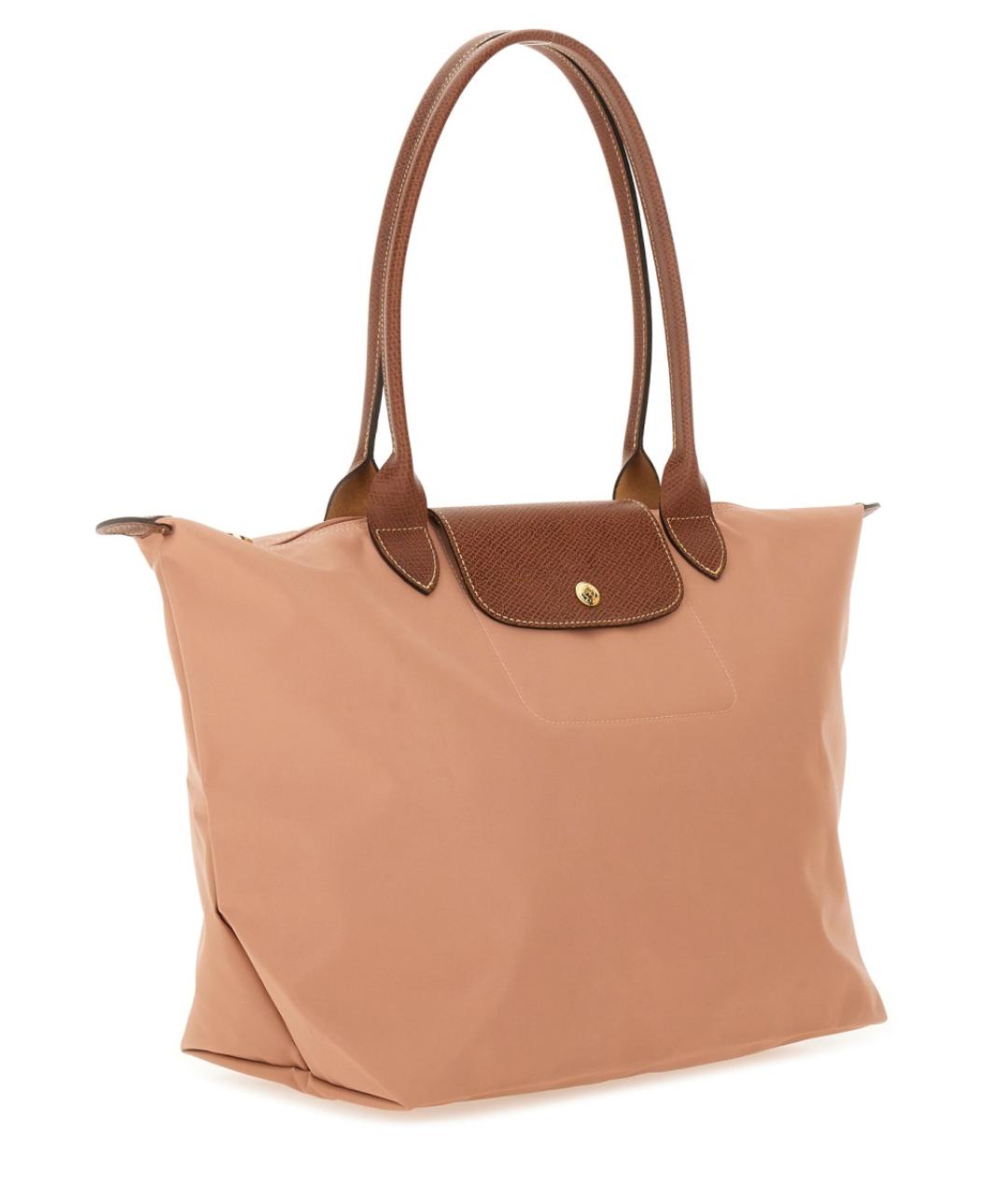 LONGCHAMP Розовая синтетическая сумка тоут, фото 3