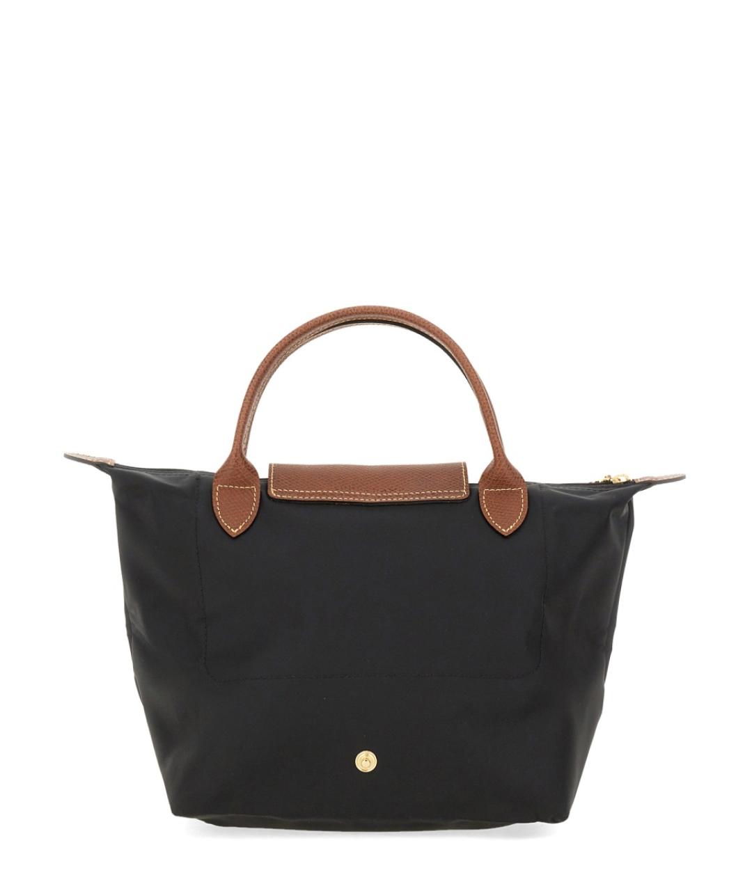 LONGCHAMP Черная синтетическая сумка тоут, фото 2