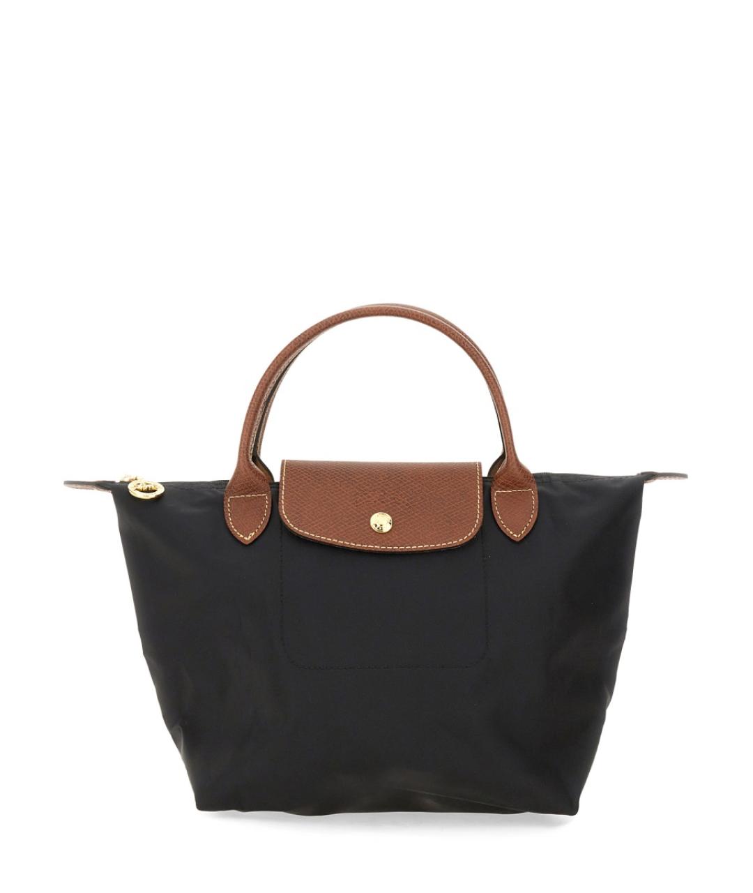LONGCHAMP Черная синтетическая сумка тоут, фото 1