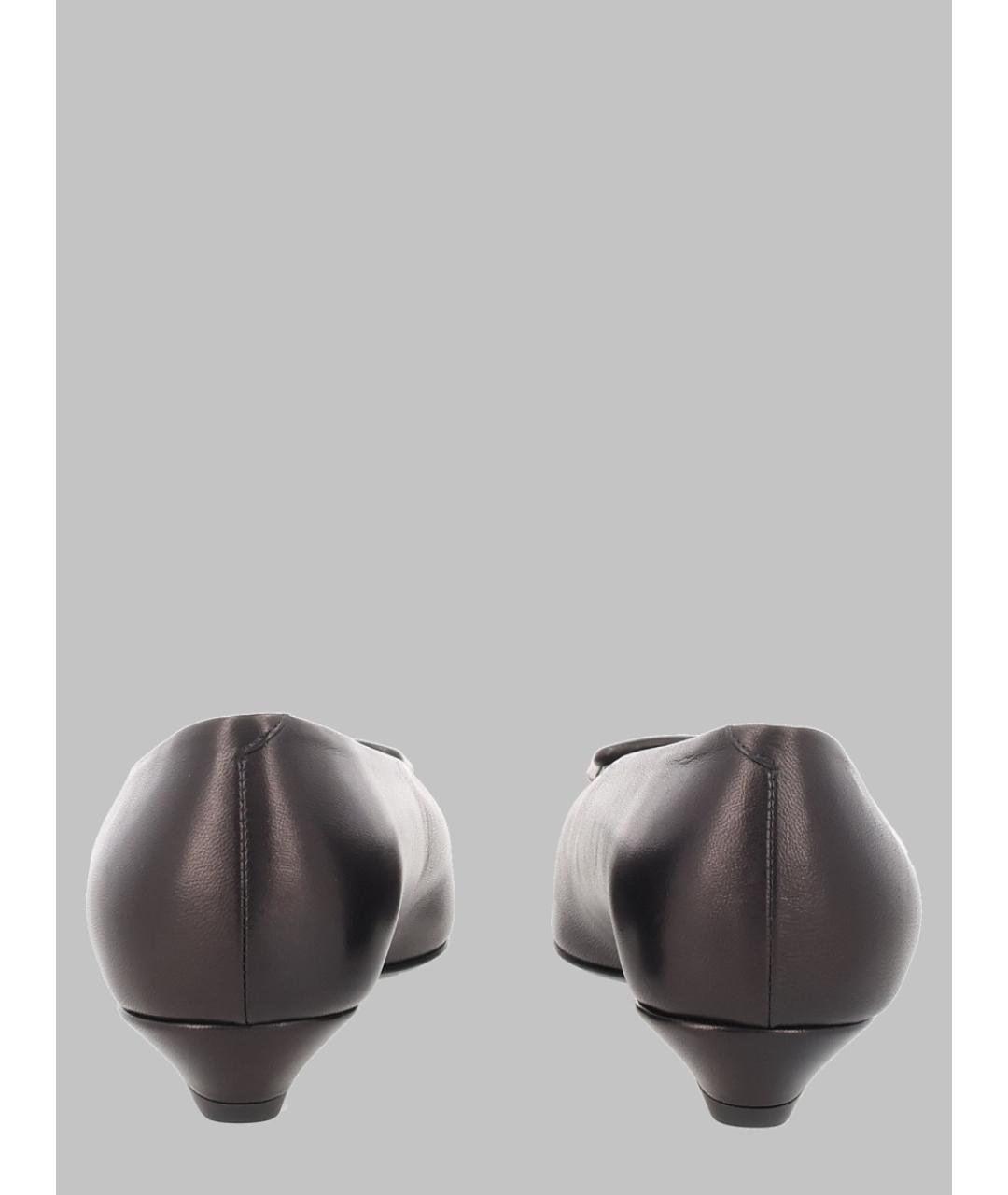 ROGER VIVIER Черные кожаные балетки, фото 2