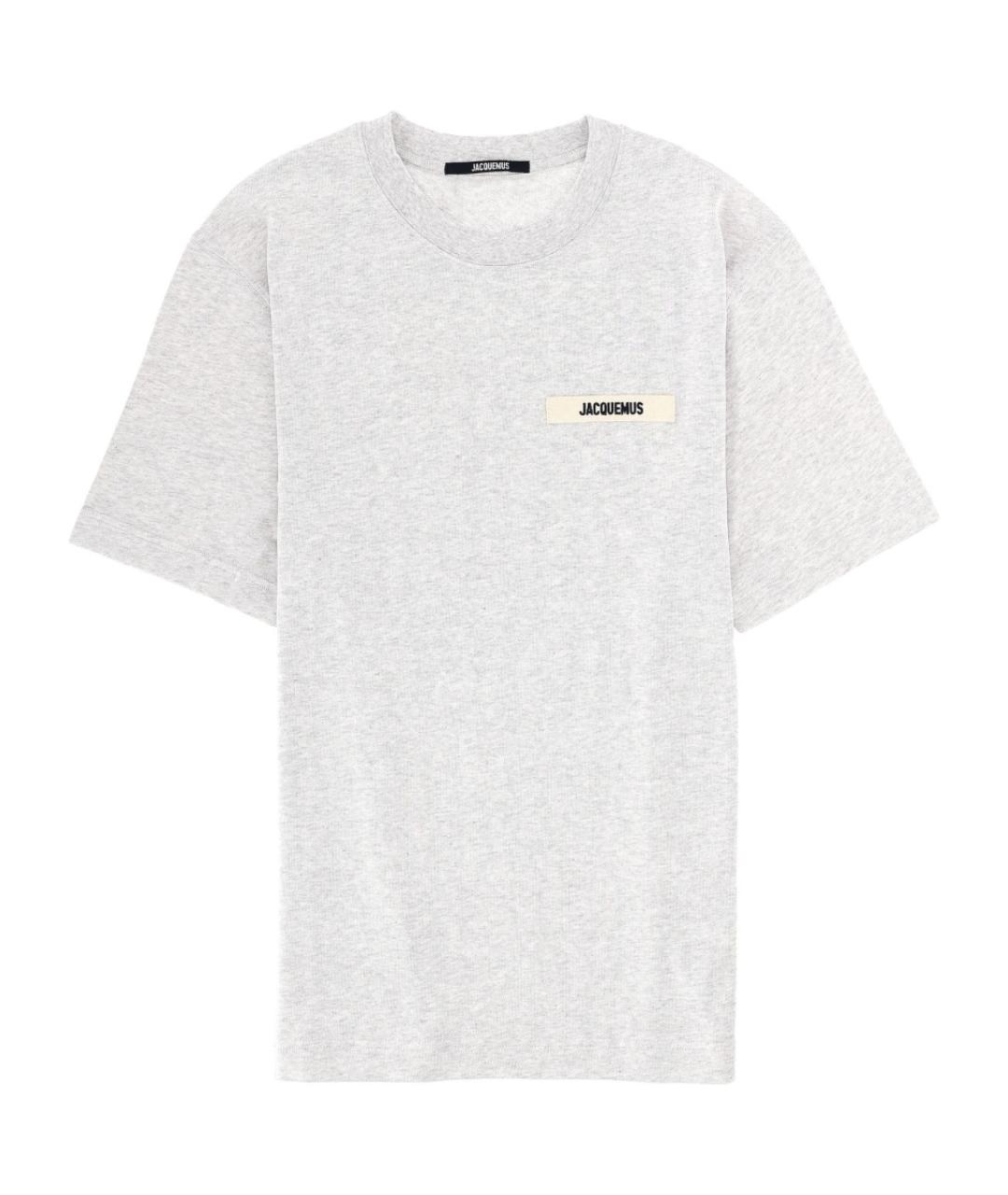 JACQUEMUS Серая футболка, фото 1
