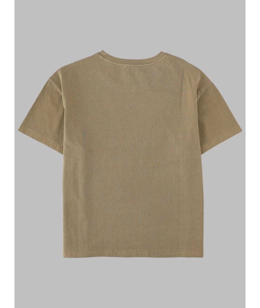 A.P.C. Бежевая хлопковая футболка, фото 2