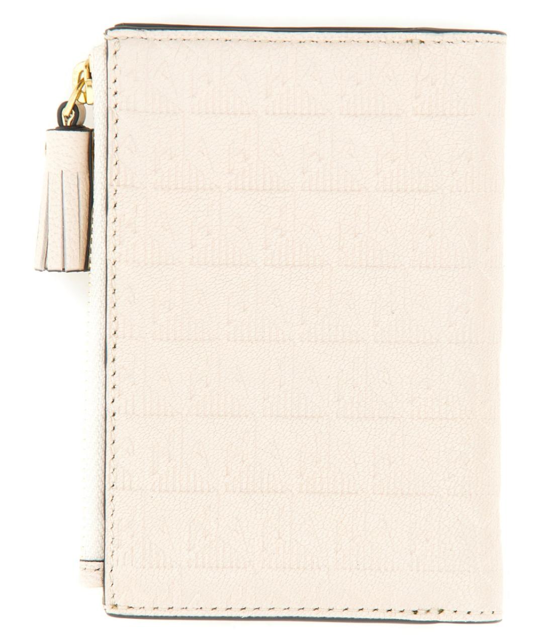 ANYA HINDMARCH Белый кожаный кошелек, фото 2
