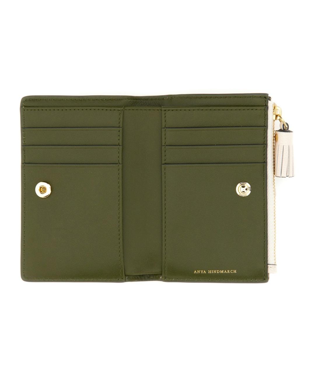 ANYA HINDMARCH Белый кожаный кошелек, фото 3