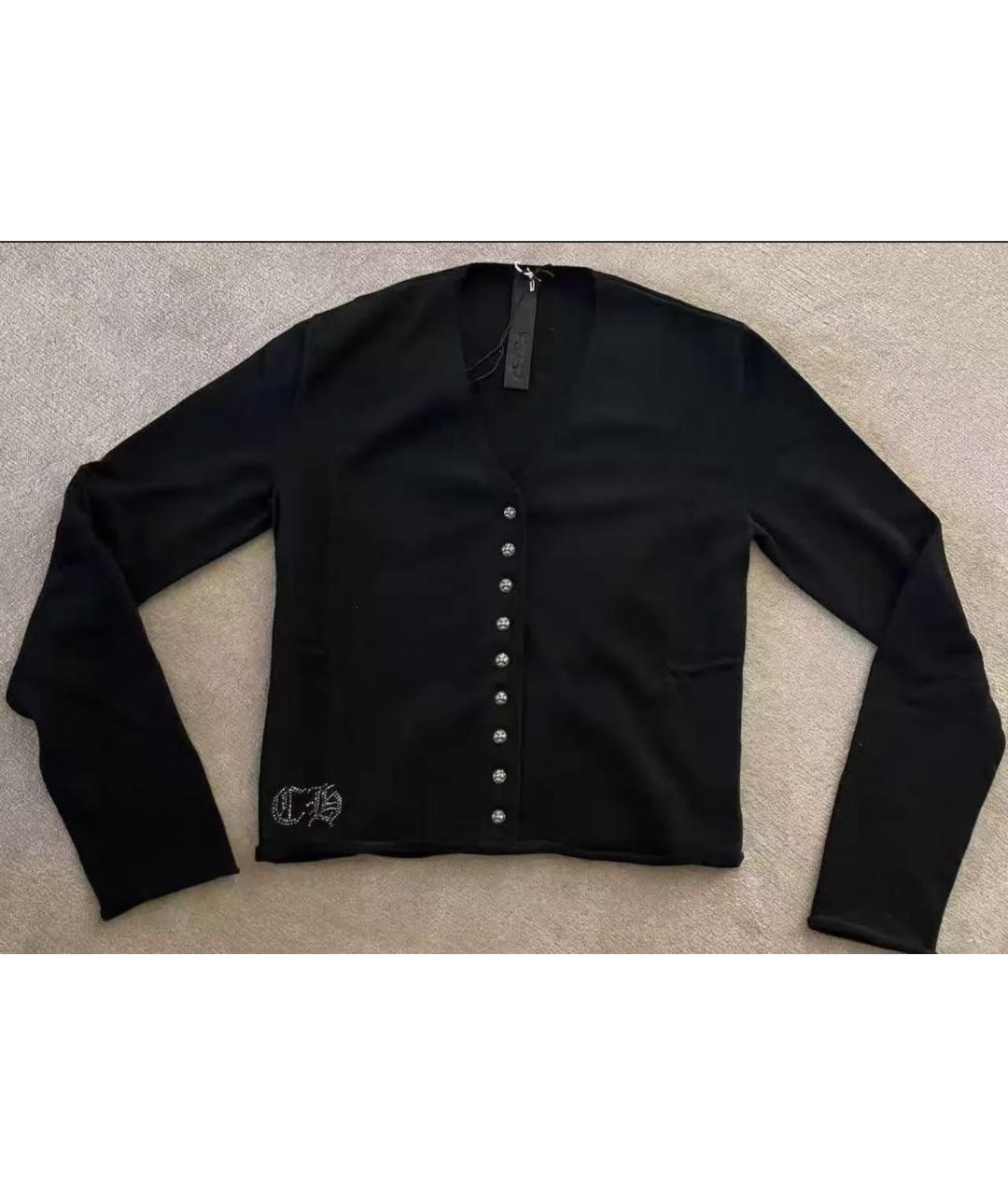 CHROME HEARTS Черный кардиган, фото 3