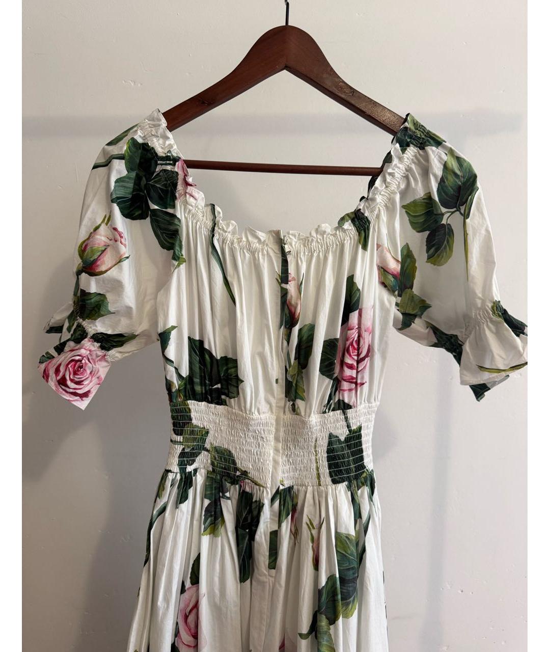 DOLCE&GABBANA Белый хлопковый сарафан, фото 3