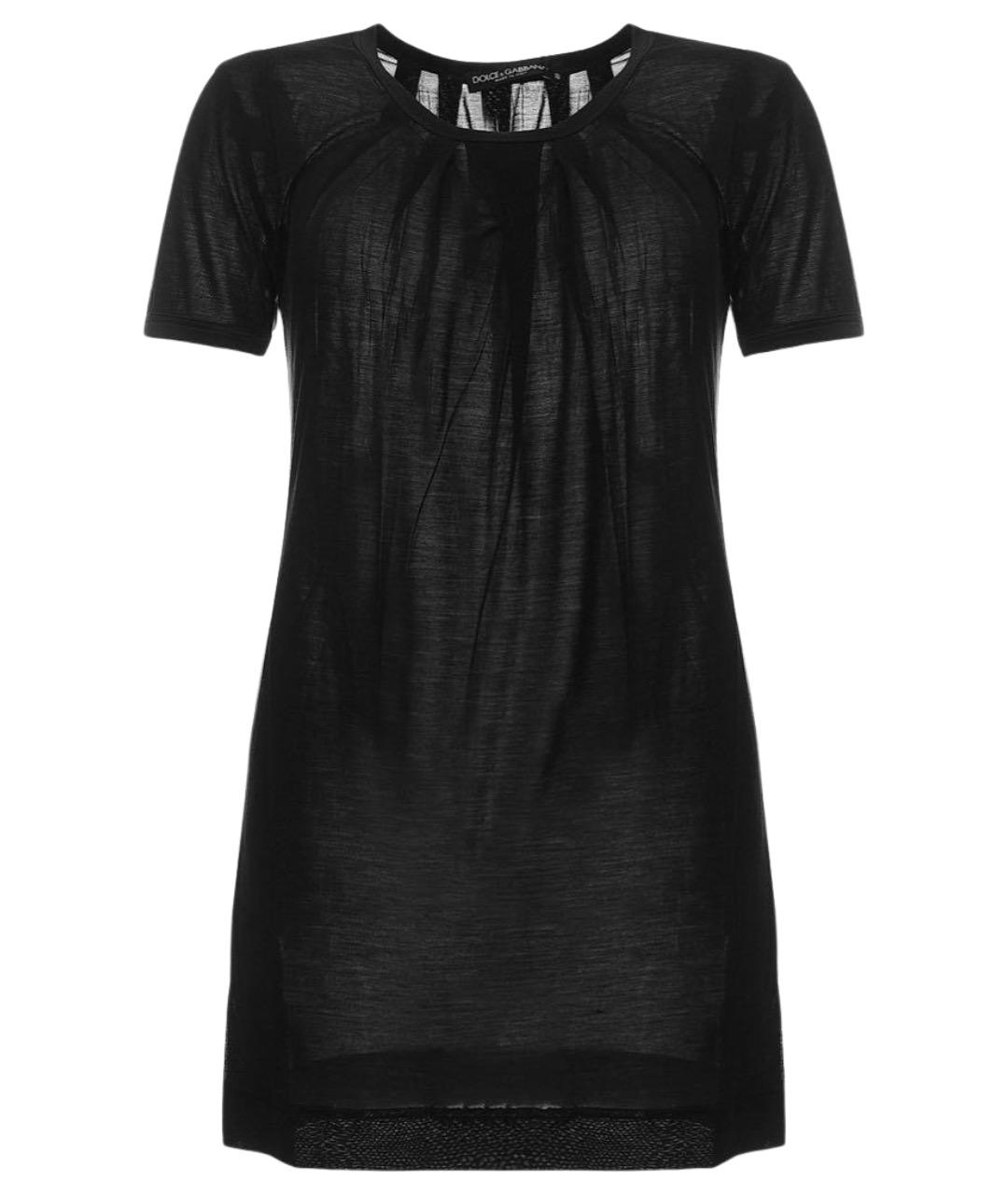 DOLCE&GABBANA Черная хлопковая футболка, фото 1