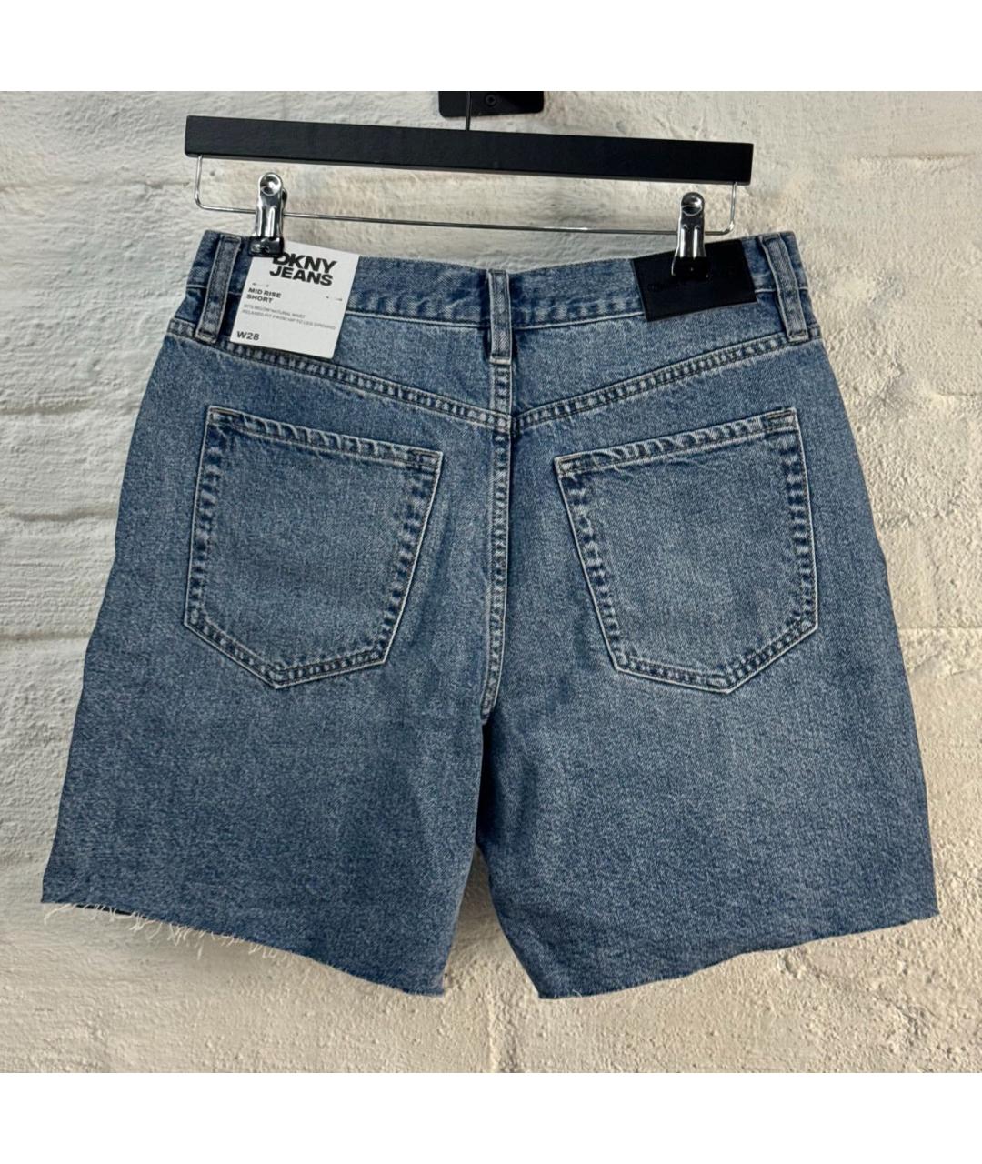 DKNY Синие деним шорты, фото 4