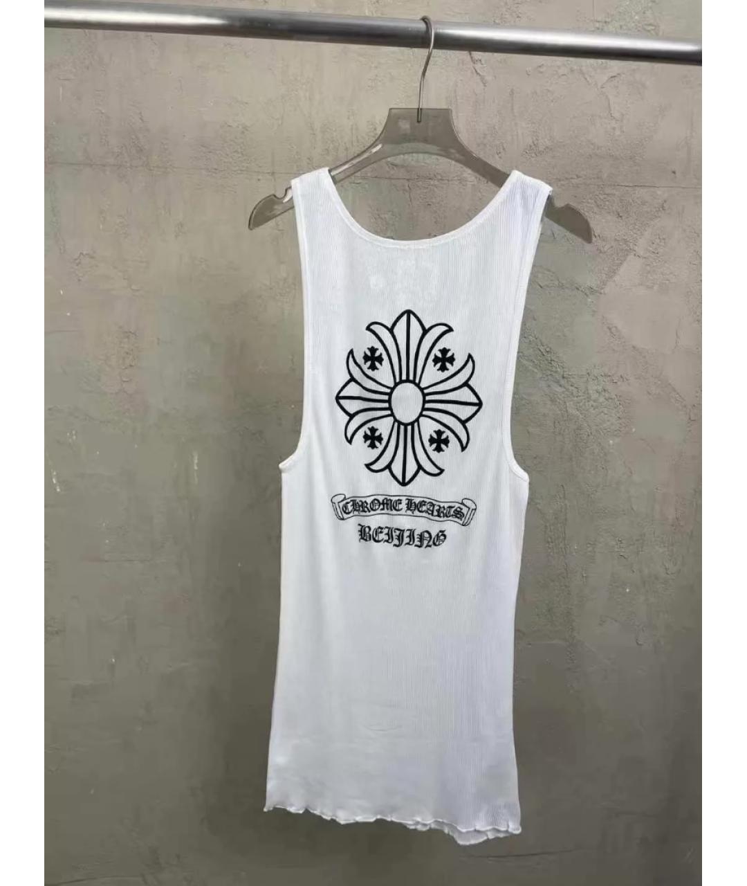 CHROME HEARTS Белая хлопковая майка, фото 2