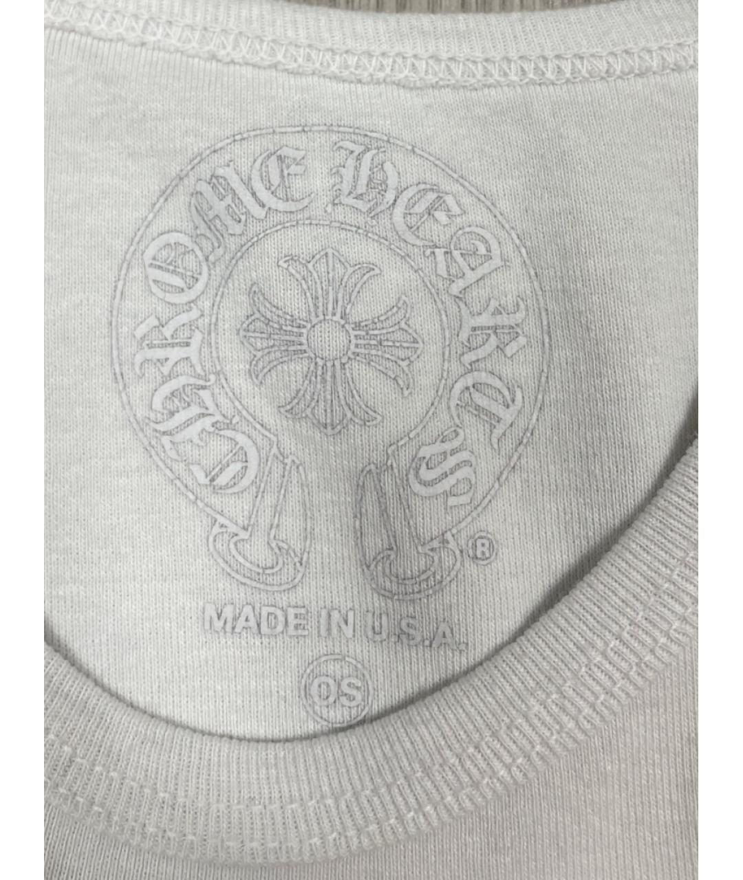 CHROME HEARTS Белая хлопковая футболка, фото 2