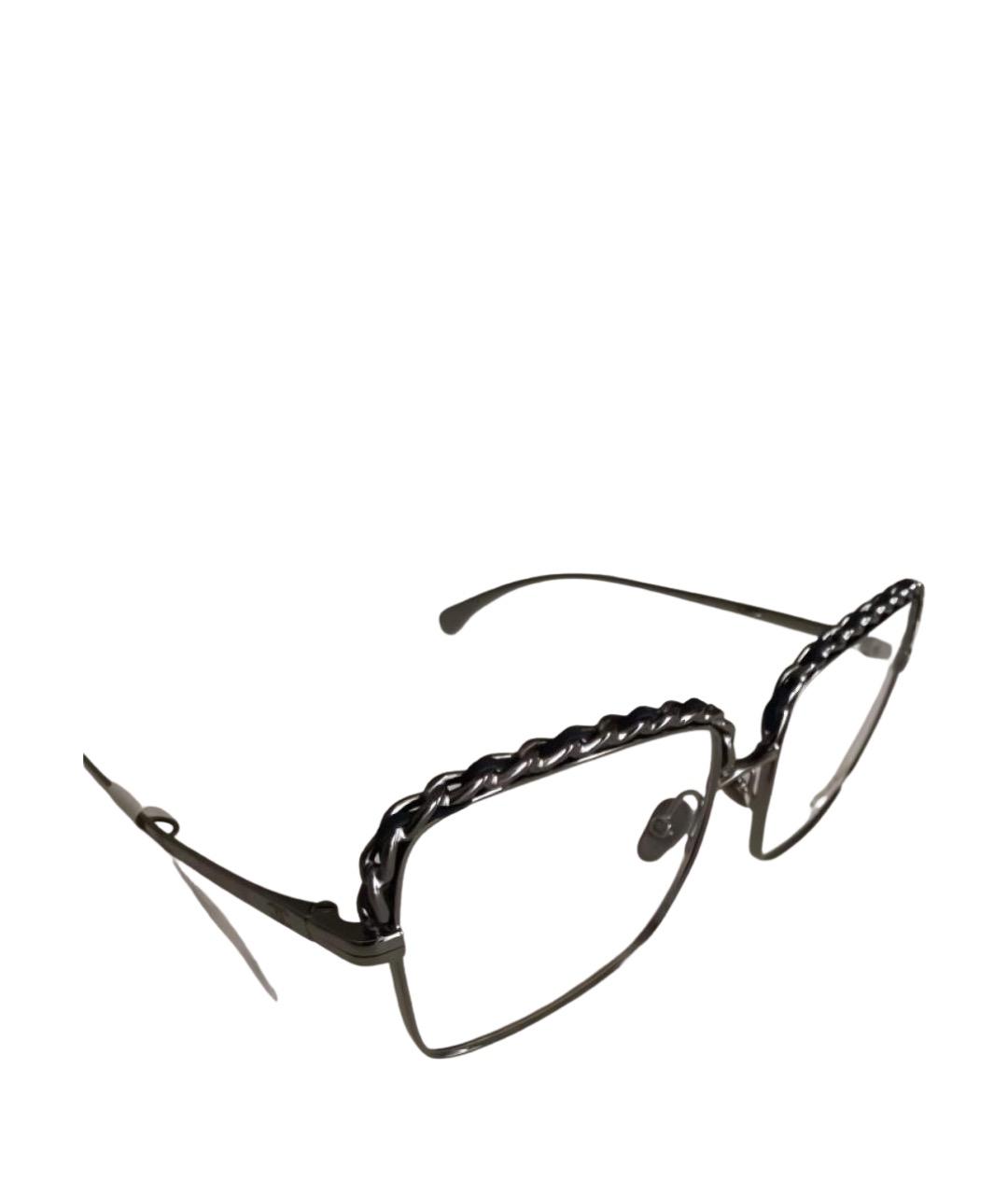 CHANEL Серые металлические солнцезащитные очки, фото 1