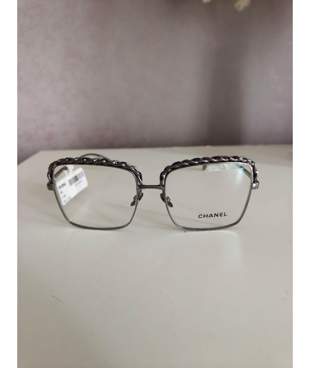 CHANEL Серые металлические солнцезащитные очки, фото 3