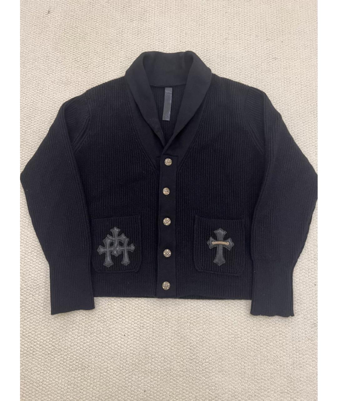 CHROME HEARTS Темно-синий кардиган, фото 3