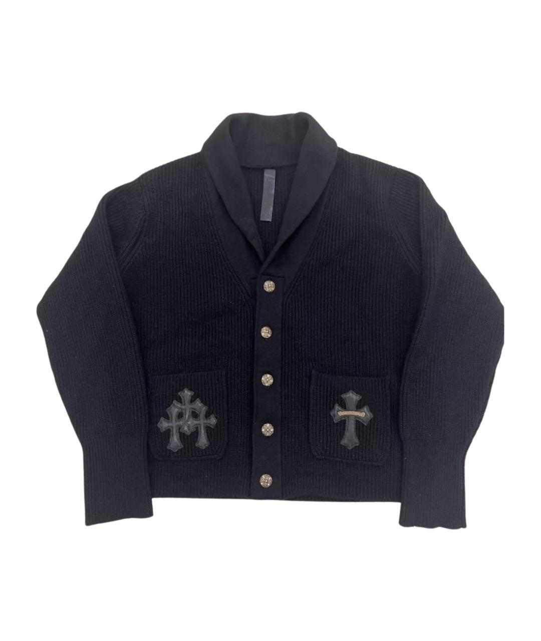 CHROME HEARTS Темно-синий кардиган, фото 1