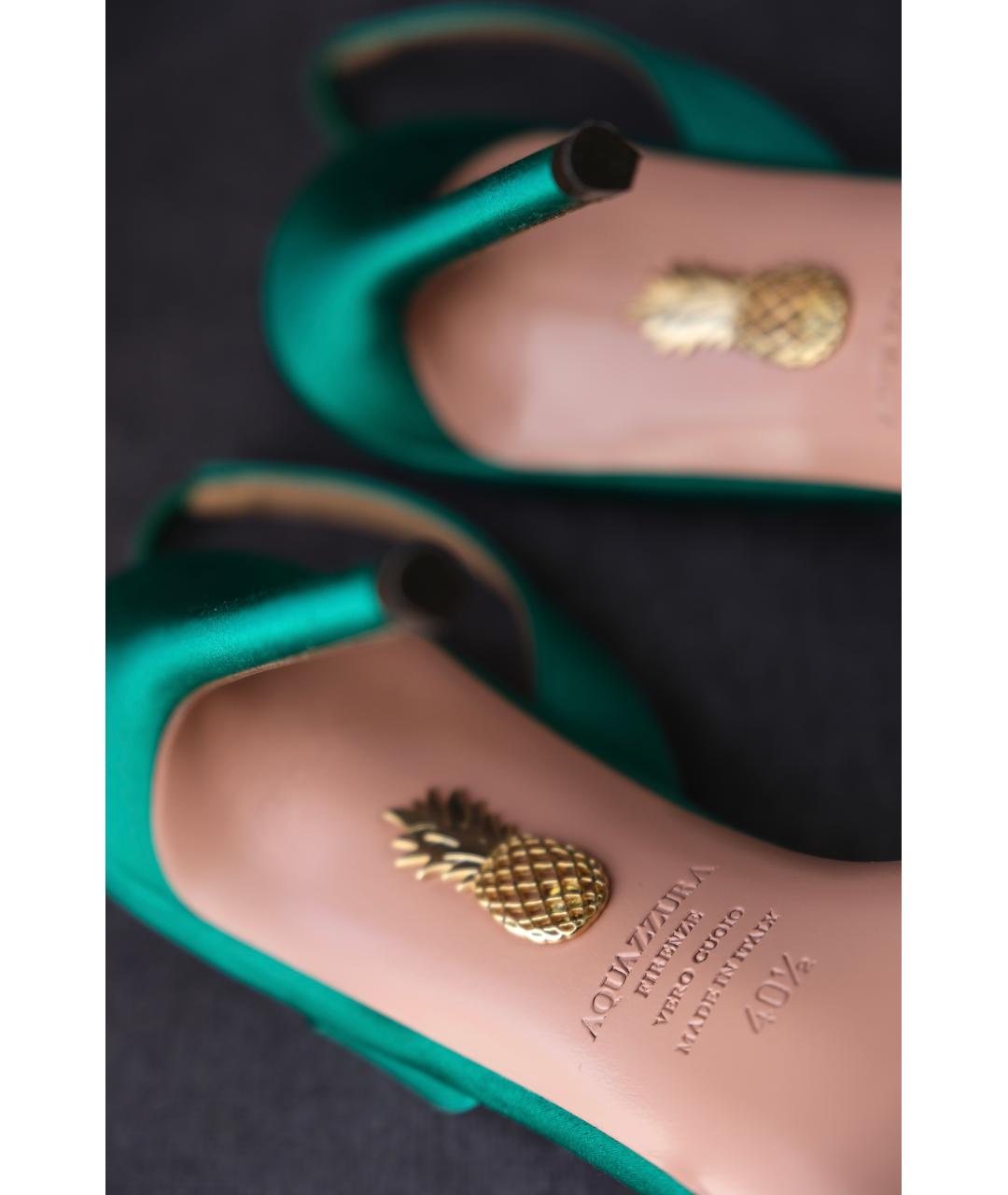AQUAZZURA Бирюзовые туфли, фото 3
