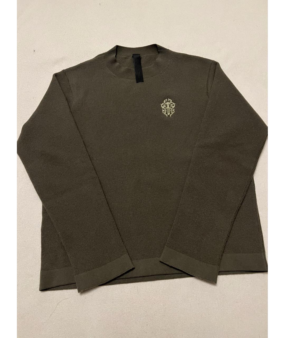 CHROME HEARTS Зеленый джемпер / свитер, фото 4