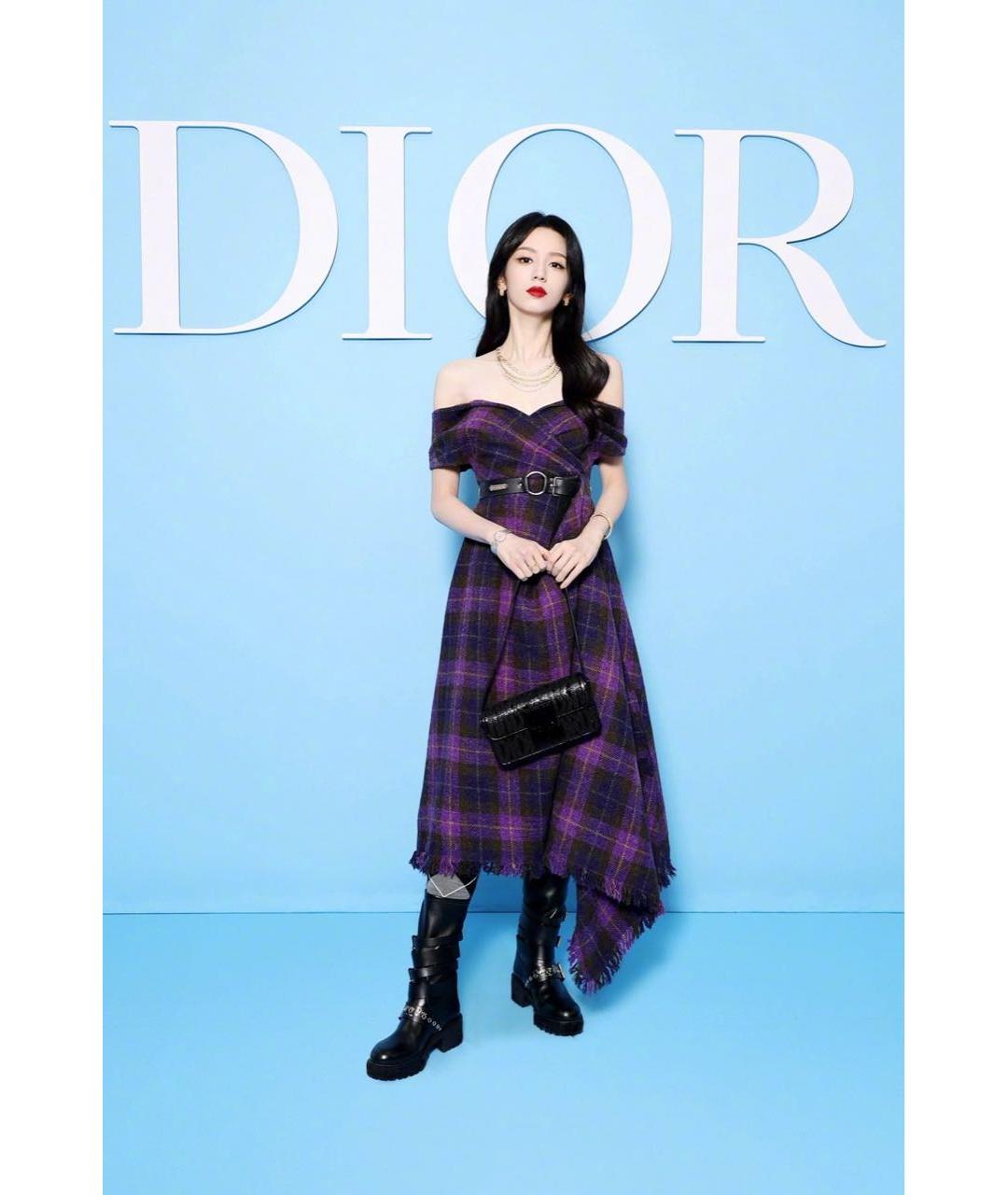 CHRISTIAN DIOR Мульти вечернее платье, фото 4