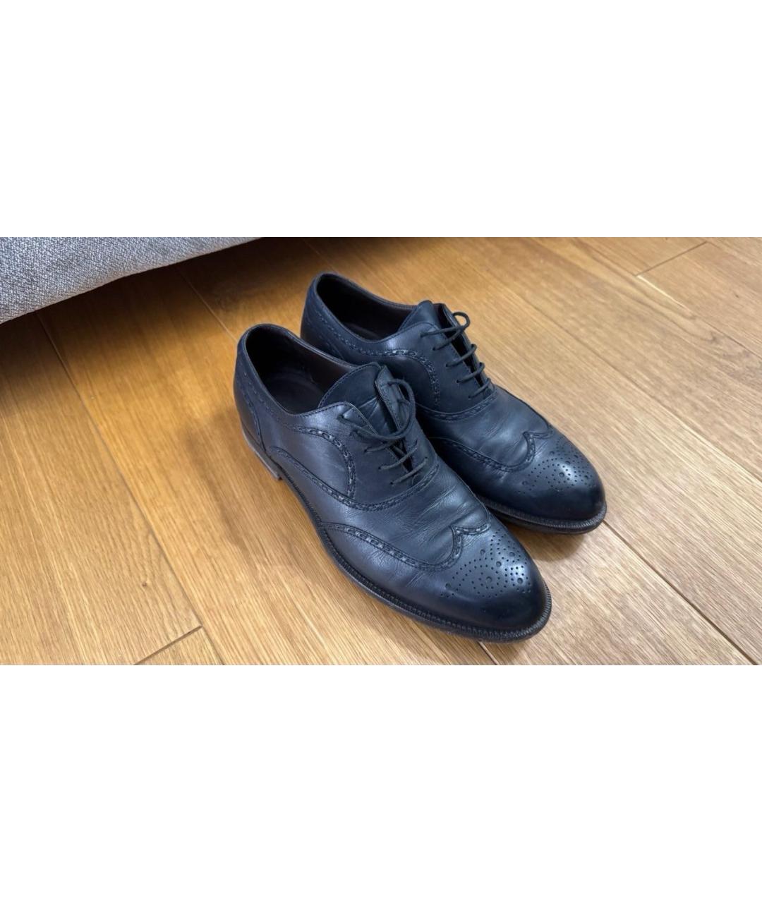 BOTTEGA VENETA Черные кожаные туфли, фото 2