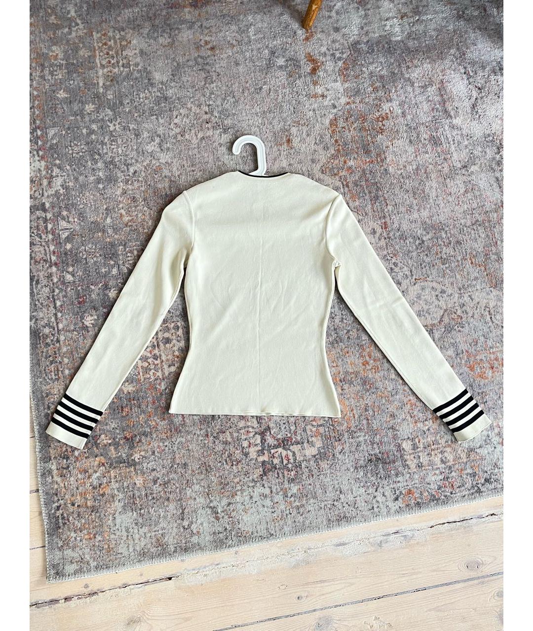 OFF-WHITE Бежевый вискозный джемпер / свитер, фото 2