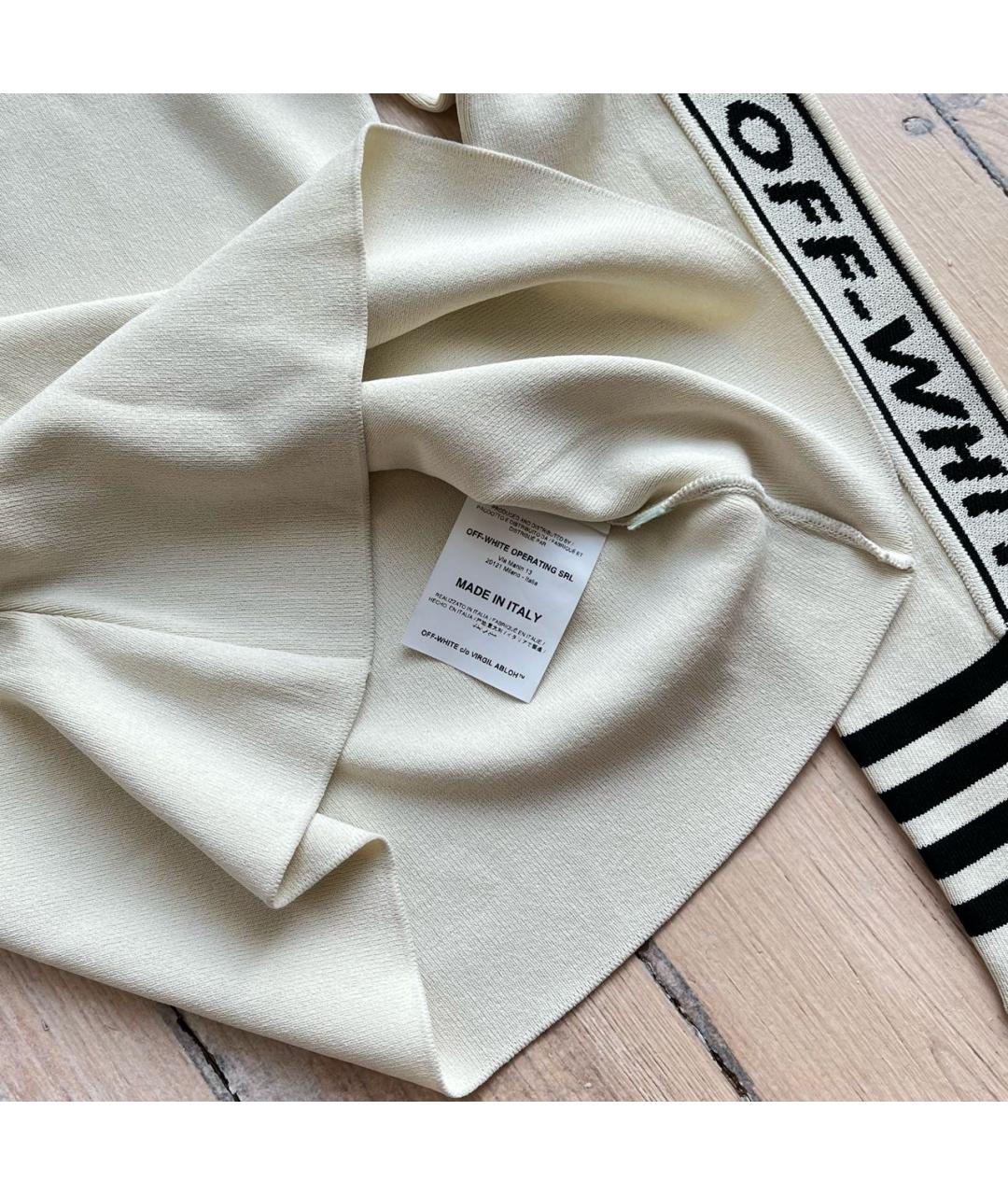 OFF-WHITE Бежевый вискозный джемпер / свитер, фото 7