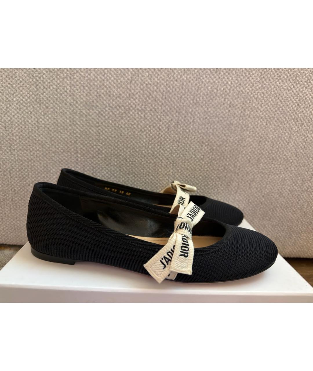 CHRISTIAN DIOR Черные балетки, фото 8