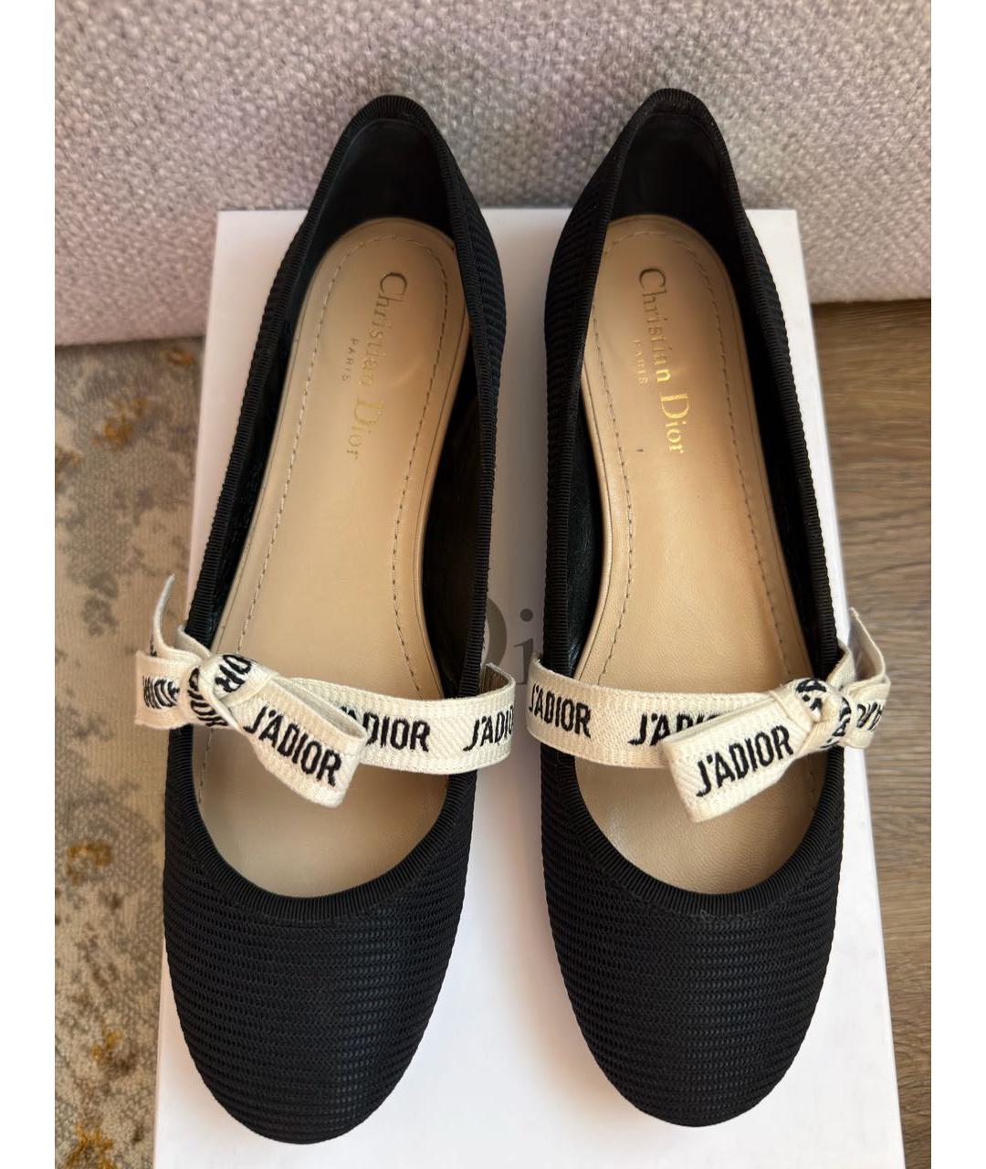 CHRISTIAN DIOR Черные балетки, фото 2