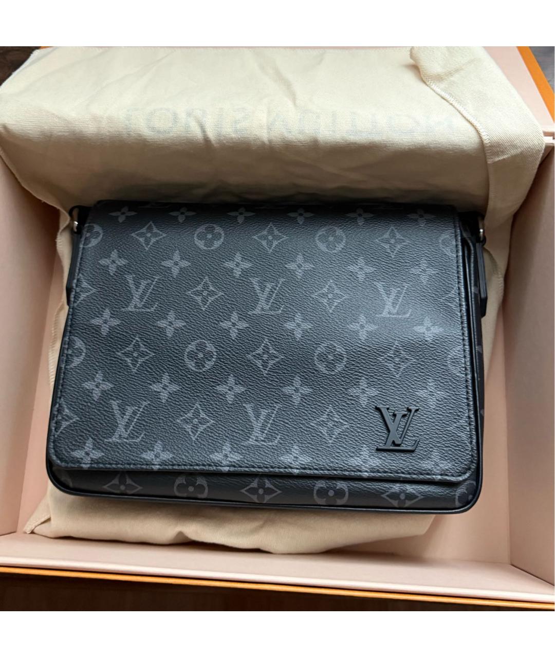 LOUIS VUITTON Черная сумка на плечо, фото 3