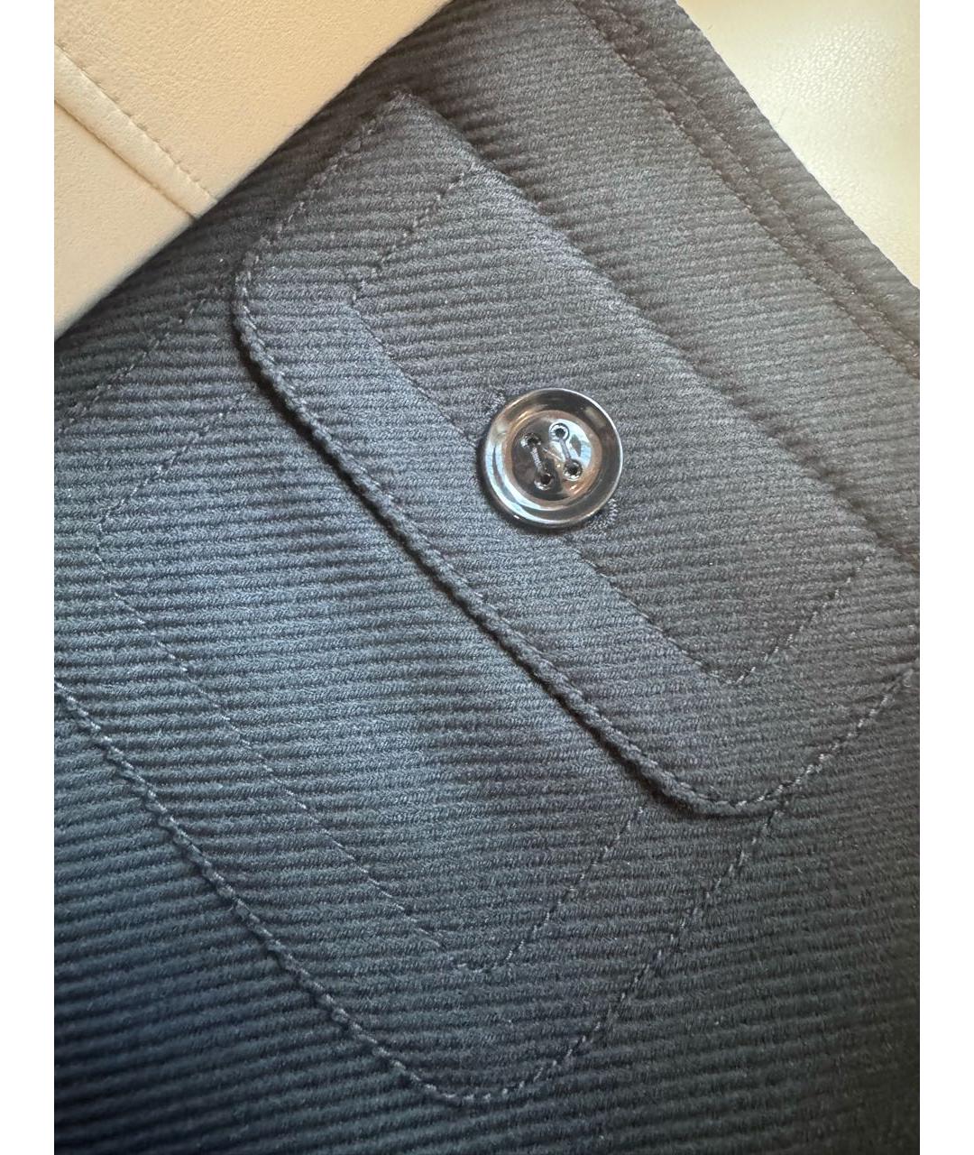 BURBERRY Черная шерстяная юбка мини, фото 4