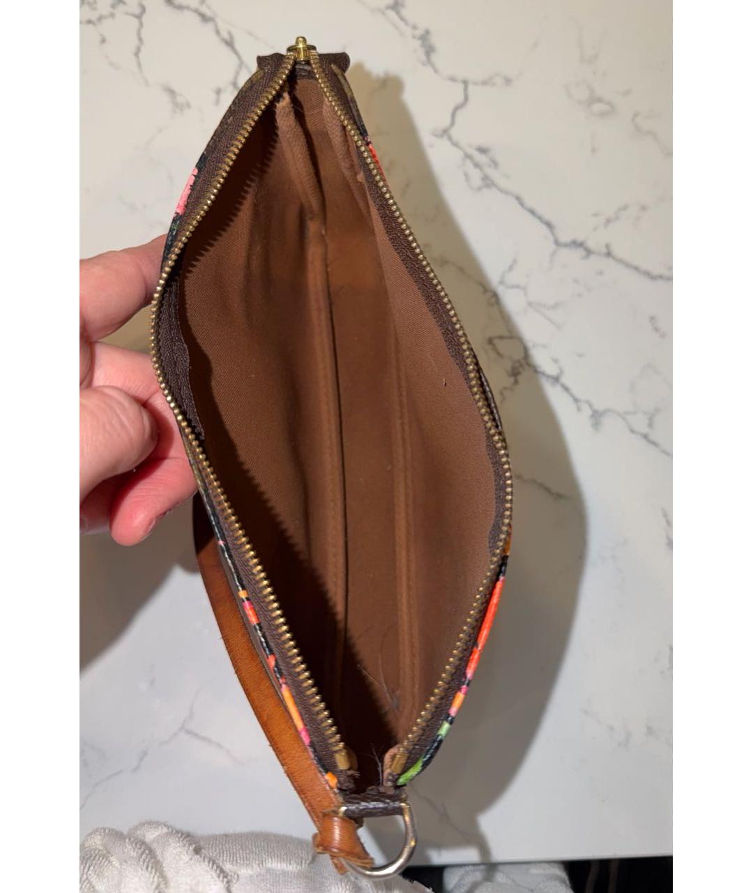 LOUIS VUITTON Коричневая сумка с короткими ручками, фото 4